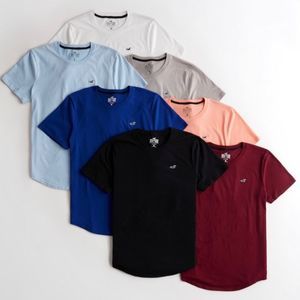 NWOT (Individually Wrapped) - Hollister Men’s Curved-Hem Teeshirt (Grey)